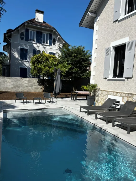 Réalisation d'un aménagement de piscine à Annecy, Annecy, TERR'PAYSAGE
